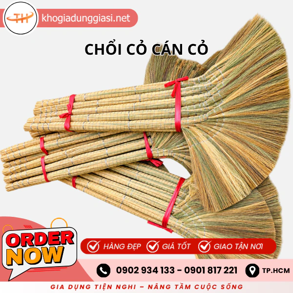 CHỔI CỎ CÁN CỎ
