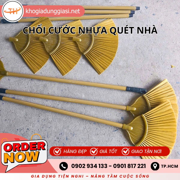 CHỔI CƯỚC NHỰA QUÉT NHÀ