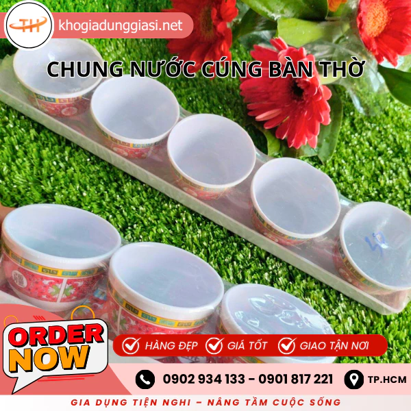 CHUNG NƯỚC CÚNG BÀN THỜ
