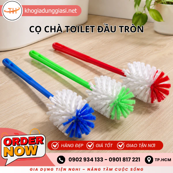 CỌ CHÀ TOILET ĐẦU TRÒN