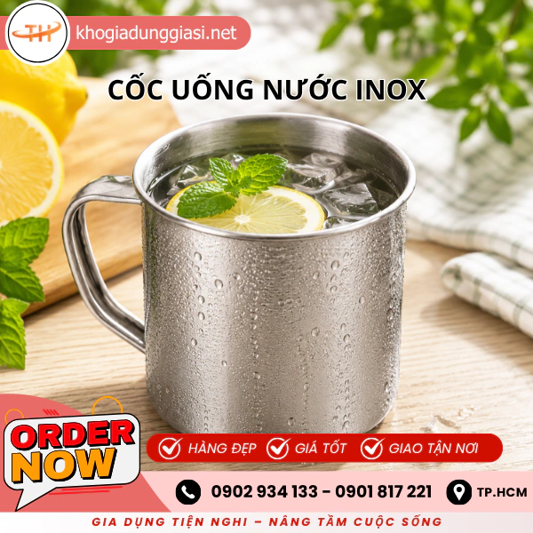 CỐC INOX UỐNG NƯỚC