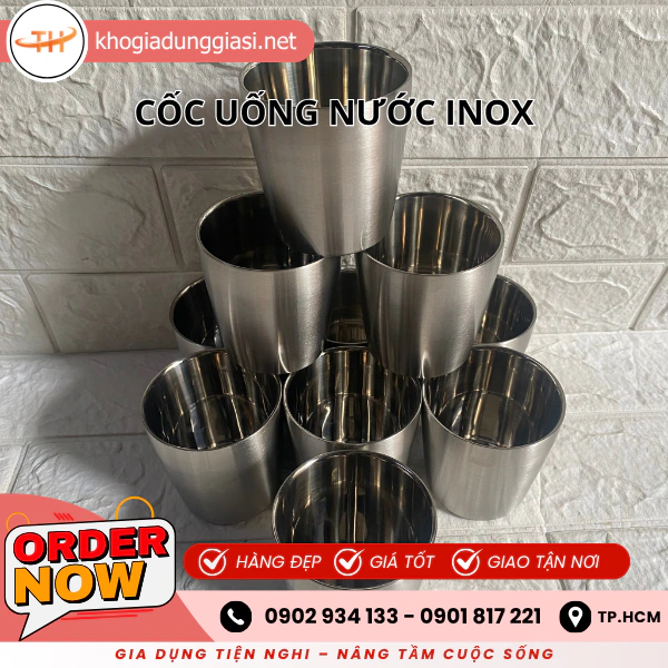 CỐC INOX UỐNG NƯỚC