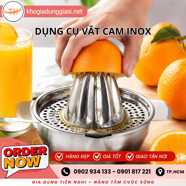 DỤNG CỤ VẮT CAM INOX