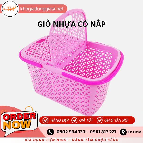 GIỎ NHỰA CÓ NẮP