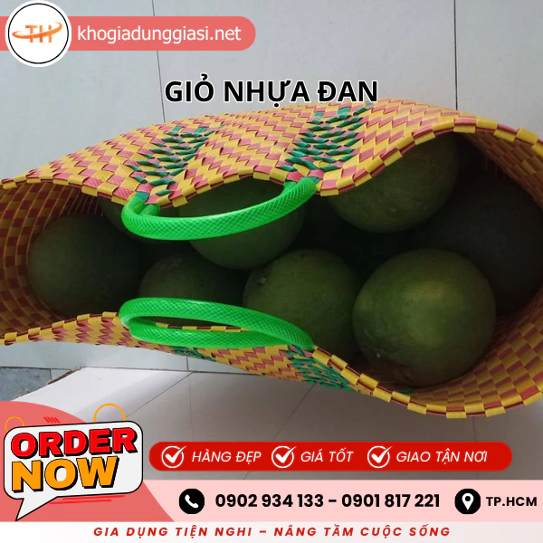 GIỎ NHỰA ĐAN