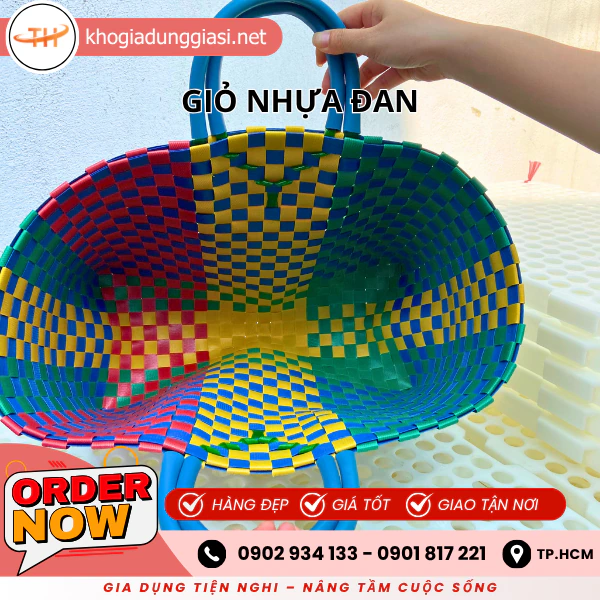 GIỎ NHỰA ĐAN