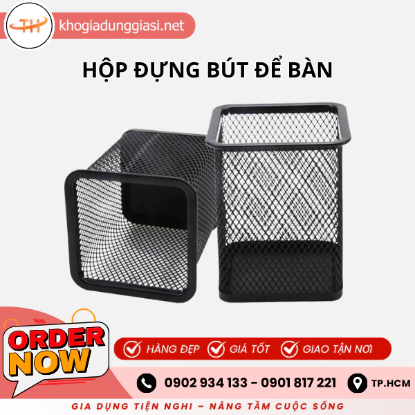 HỘP ĐỰNG BÚT ĐỂ BÀN