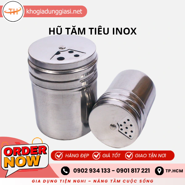 HŨ TIÊU TĂM INOX