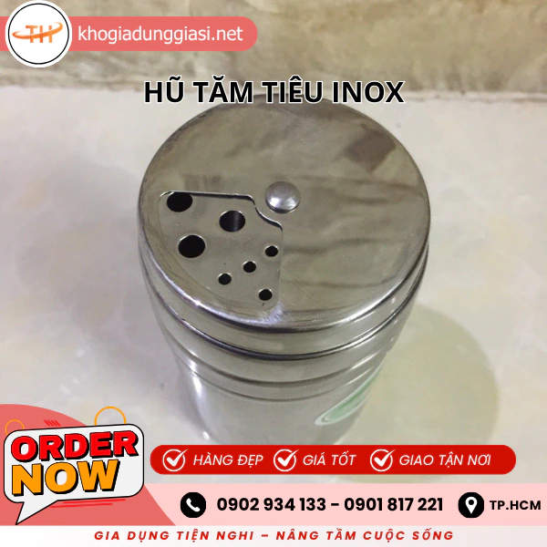 HŨ TIÊU TĂM INOX