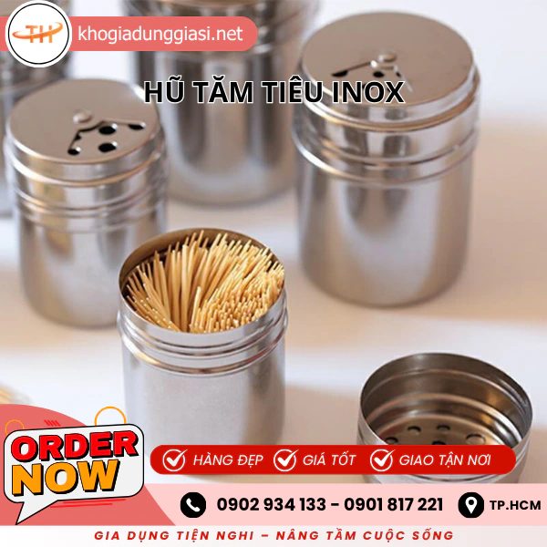 HŨ TIÊU TĂM INOX