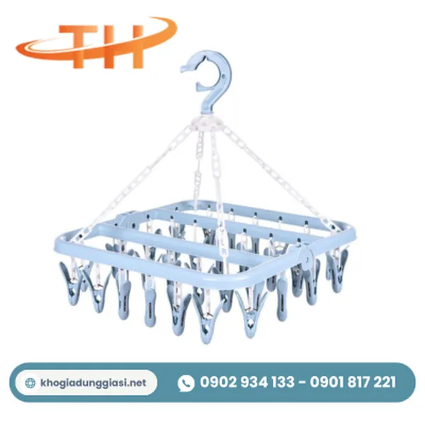 Móc trùm phơi đồ em bé (inox-nhựa)