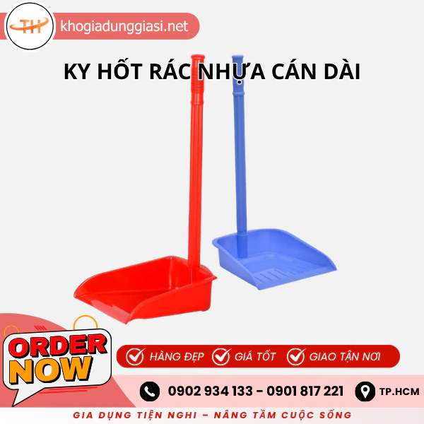 KY HỐT RÁC NHỰA CÁN DÀI