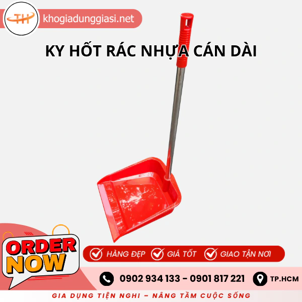 KY HỐT RÁC NHỰA CÁN DÀI