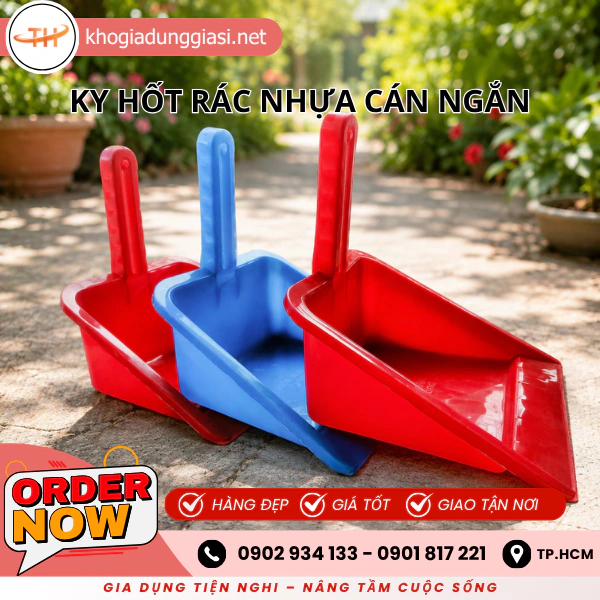 KY HỐT RÁC NHỰA CÁN NGẮN