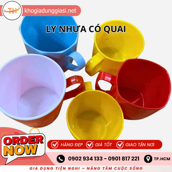 LY NHỰA CÓ QUAI