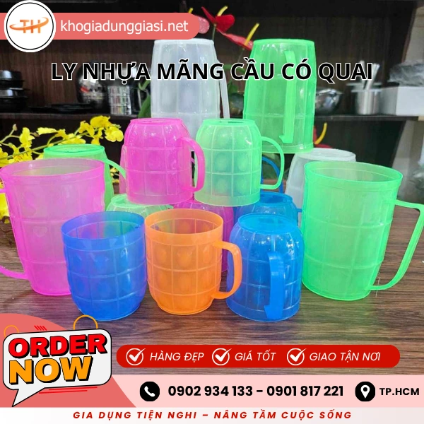 LY NHỰA MÃNG CẦU CÓ QUAI