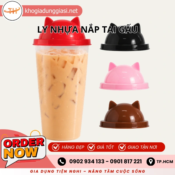 LY NHỰA NẮP TAI GẤU