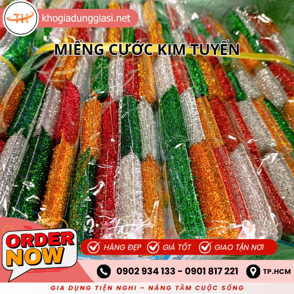 MIẾNG CƯỚC KIM TUYẾN RỬA CHÉN