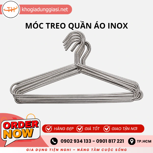MÓC TREO QUẦN ÁO INOX