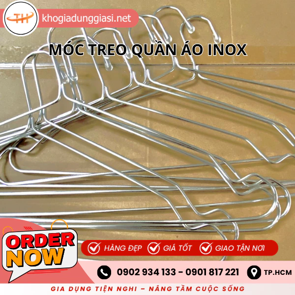 MÓC TREO QUẦN ÁO INOX