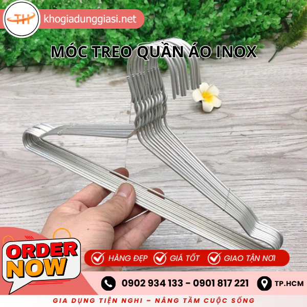 MÓC TREO QUẦN ÁO INOX