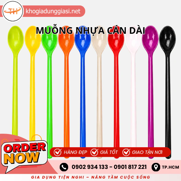 MUỖNG NHỰA CÁN DÀI
