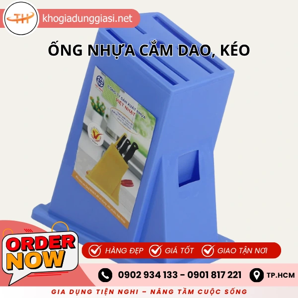 ỐNG NHỰA CẮM DAO KÉO