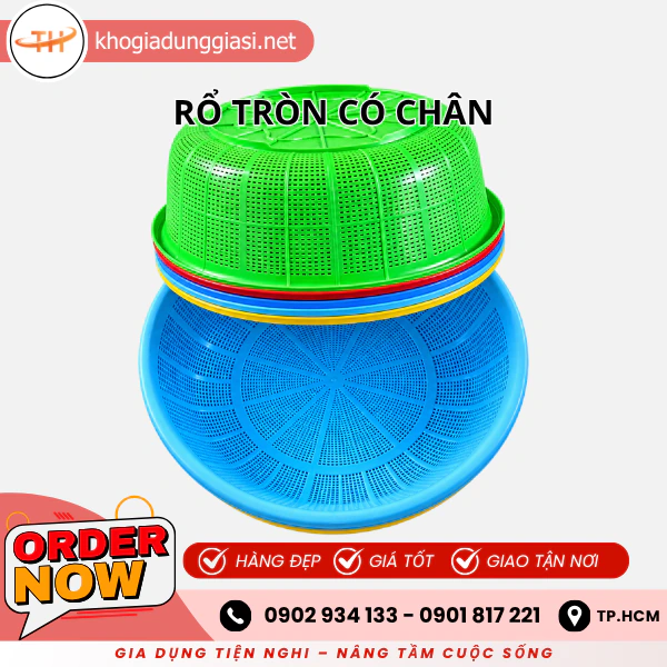 RỔ TRÒN CÓ CHÂN