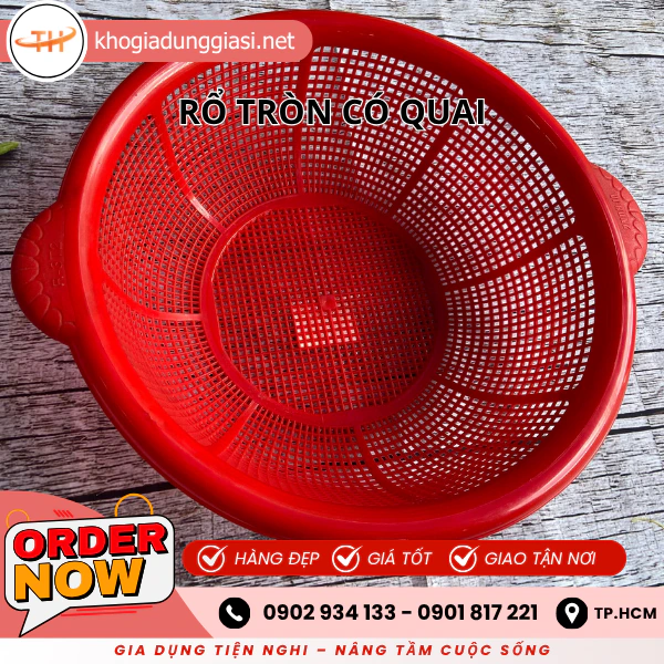 RỔ TRÒN CÓ QUAI