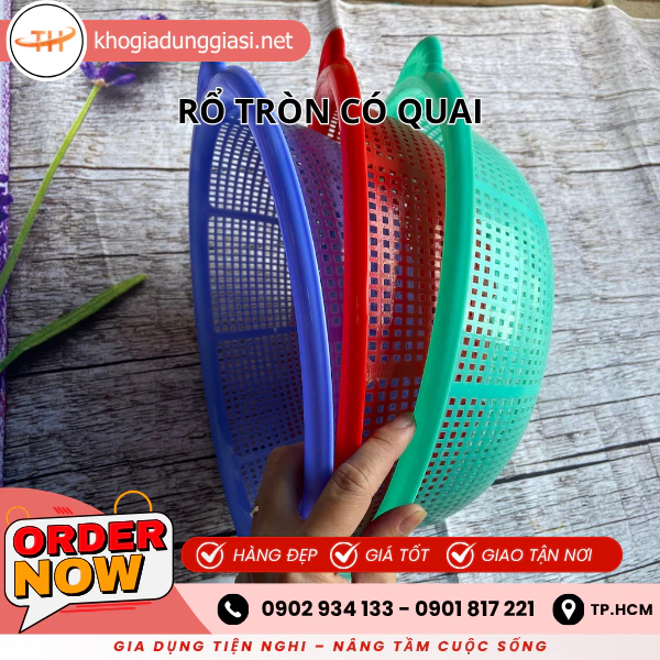 RỔ TRÒN CÓ QUAI