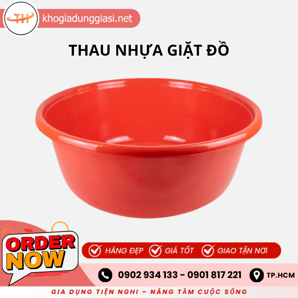 THAU NHỰA GIẶT ĐỒ