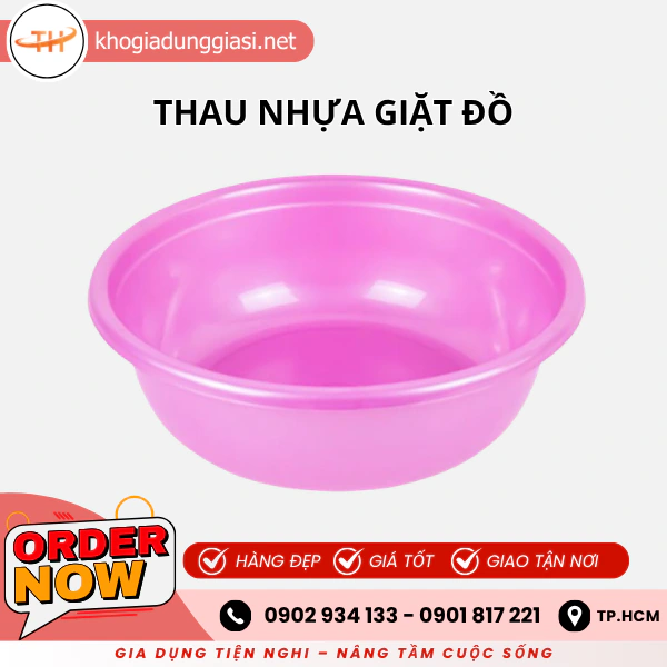 THAU NHỰA GIẶT ĐỒ