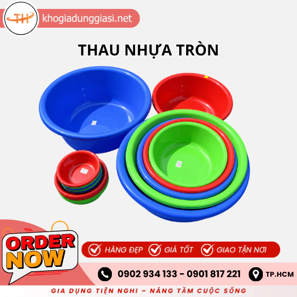 THAU NHỰA TRÒN