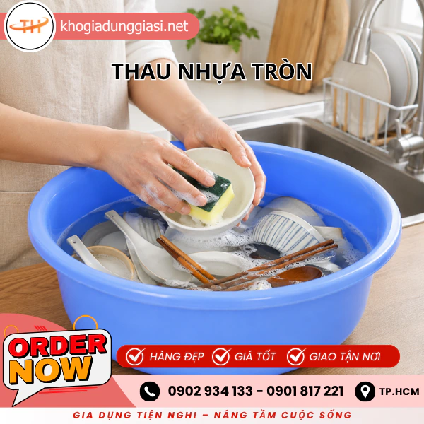 THAU NHỰA TRÒN