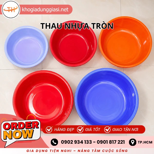 THAU NHỰA TRÒN