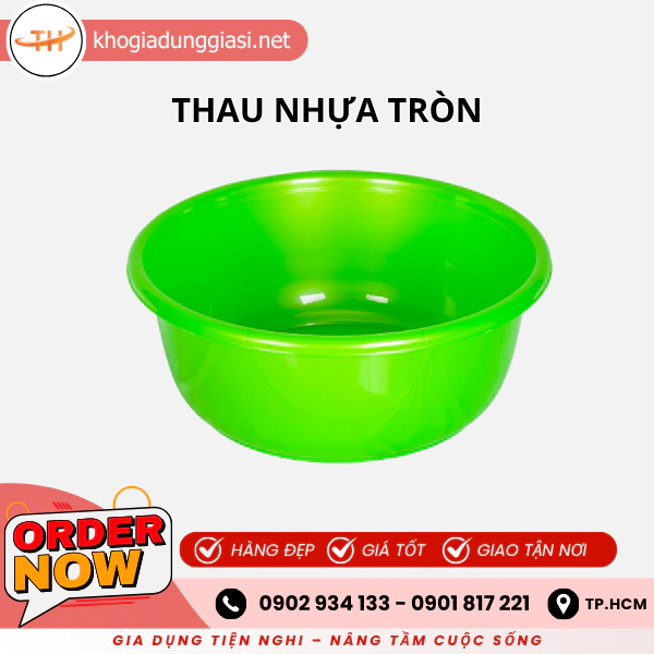 THAU NHỰA TRÒN