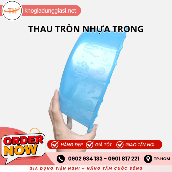THAU TRÒN NHỰA TRONG