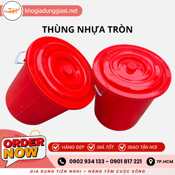 THÙNG NHỰA TRÒN