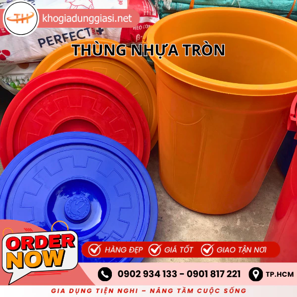 THÙNG NHỰA TRÒN