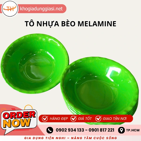 TÔ NHỰA BÈO MELAMINE