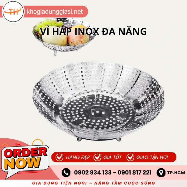 VỈ HẤP INOX ĐA NĂNG