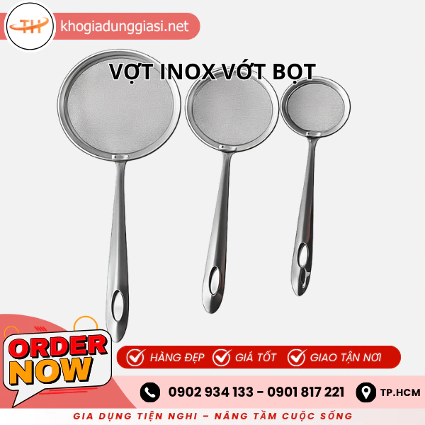 VỢT INOX VỚT BỌT