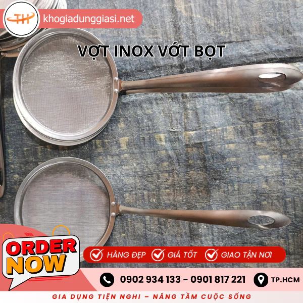 VỢT INOX VỚT BỌT