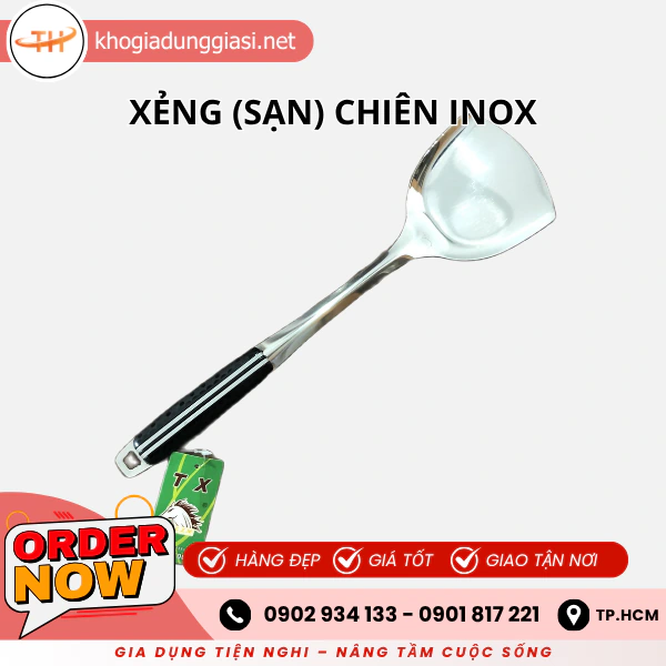 XẺNG CHIÊN INOX