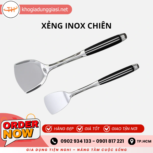 XẺNG CHIÊN INOX