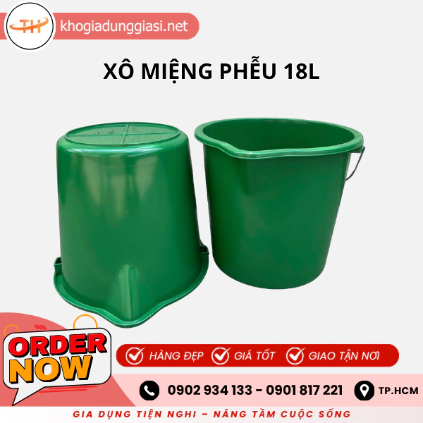 XÔ MIỆNG PHỄU 18L