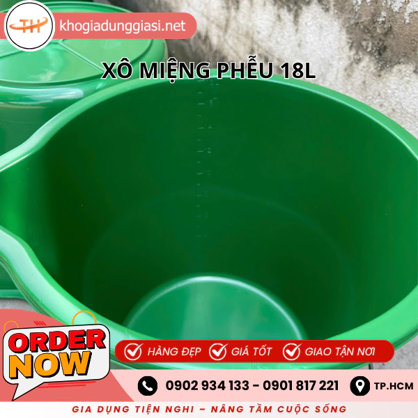 XÔ MIỆNG PHỄU 18L