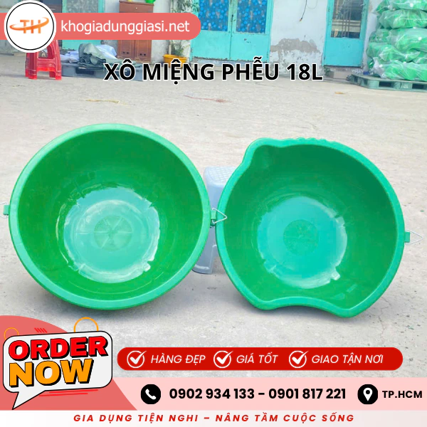 XÔ MIỆNG PHỄU 18L