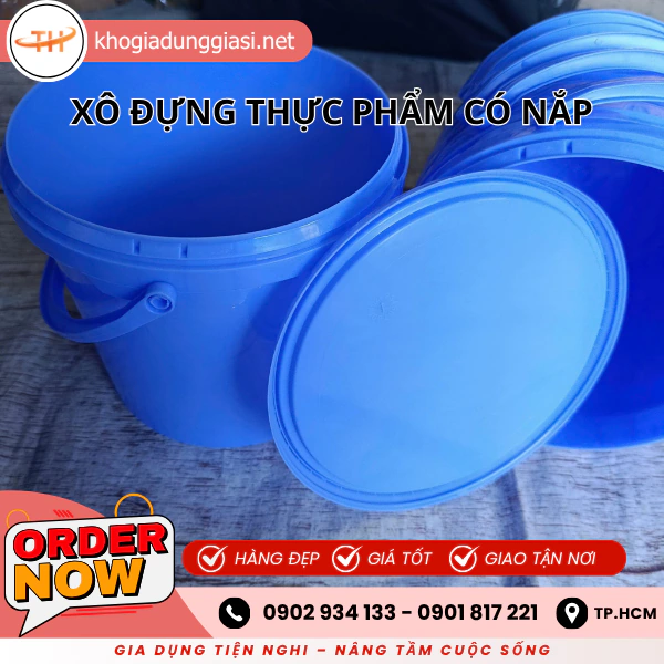 XÔ NHỰA ĐỰNG THỰC PHẨM CÓ NẮP