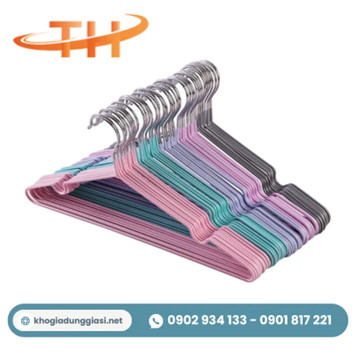 Móc treo quần áo inox-nhựa